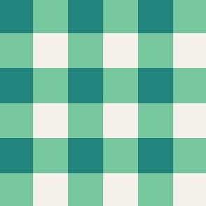 Green Holiday Gingham // Large