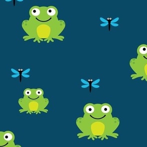 Kids Frog Design Fabric, Wallpaper and Home Decor   Spoonflower