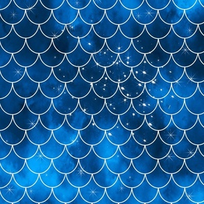 blue mermaid pattern