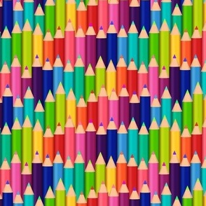 Melting Rainbow Pencils Wall Tapestry by Bonnie Phantasm