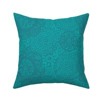 doilies teal