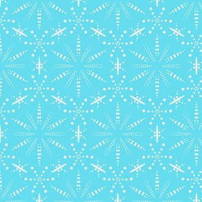 White Dot Snowflakes