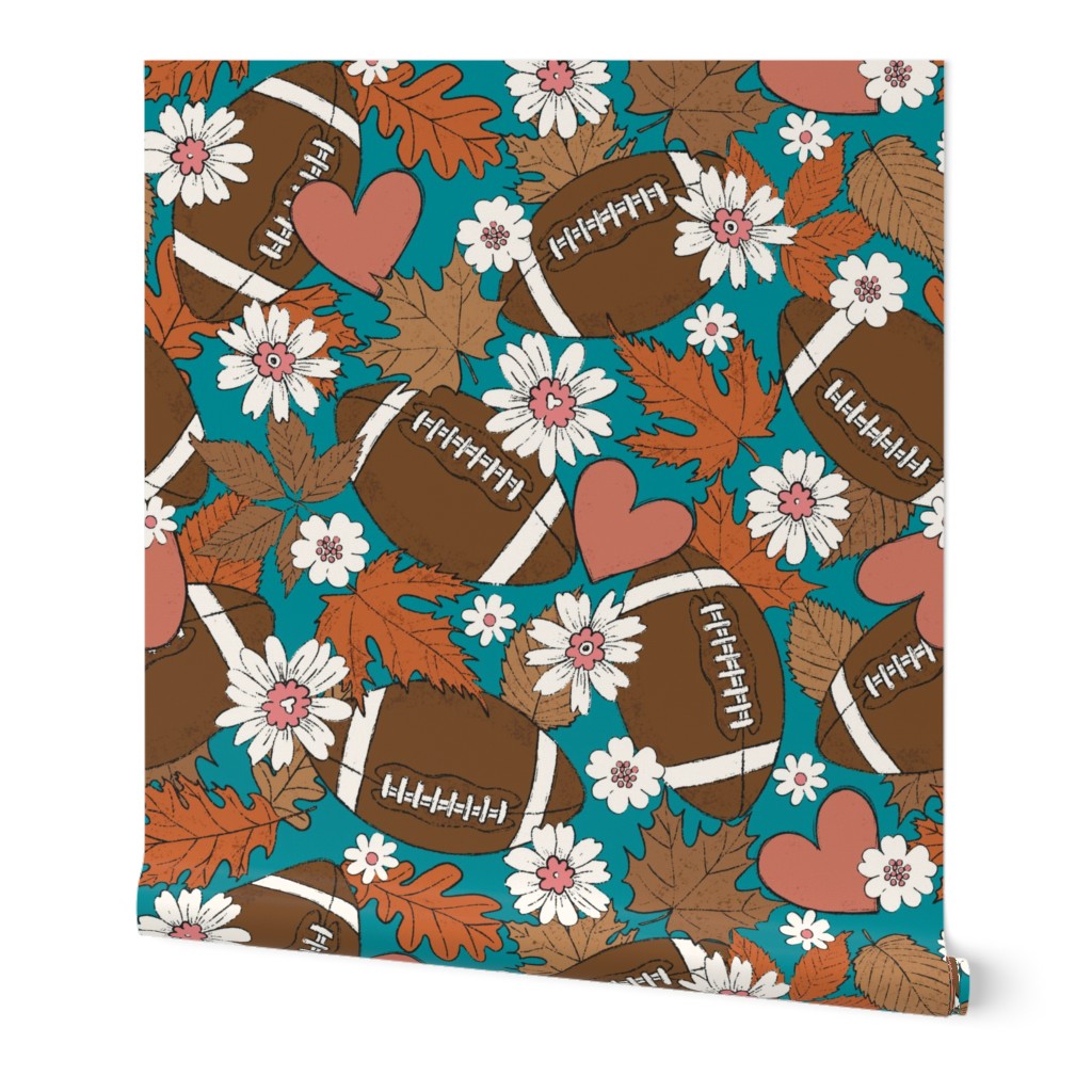 Football Fall and Florals Miami - extra large scale