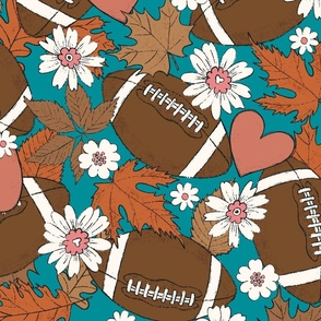 Football Fall and Florals Miami - extra large scale