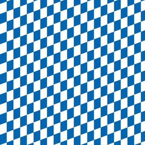 Blue and White Bavarian Flag Design