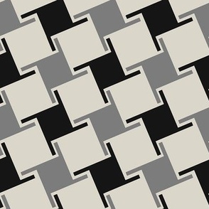 Houndstooth Black