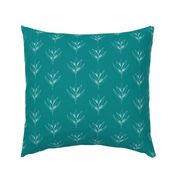 Small // flower-outline-Teal