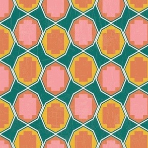 Pink yellow brown geometrical-nanditasingh