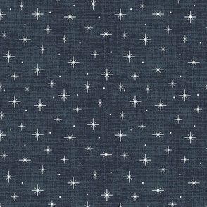Christmas dark blue stars 