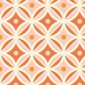 Modern Geometric - Medium Scale Pink Orange Yellow