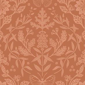 Large // Dahlia Damask // Sienna