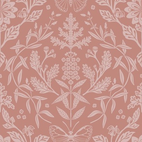 Large // Damask Damask // Dusty Rose