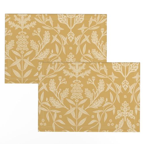 Large // Damask Damask // Ochre