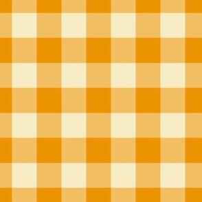 Gingham in Carrot and Blond
