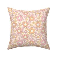 Flower power - 70s,  60s, retro, pink, pastel  ( 8 )