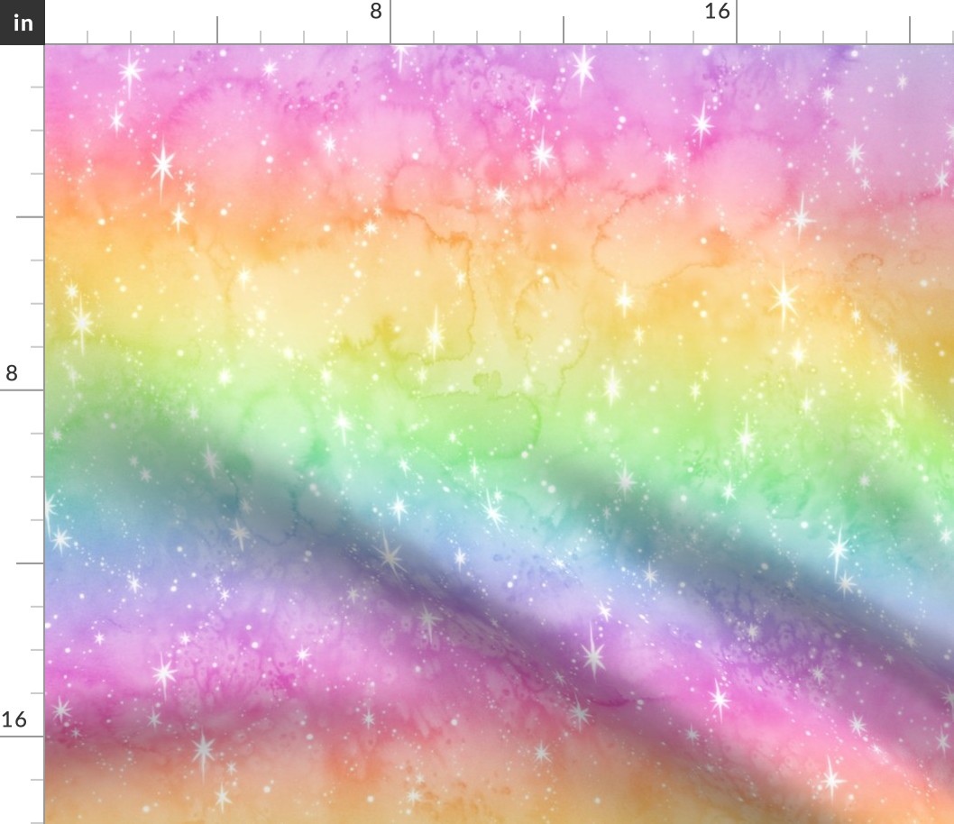  Rainbow Watercolor Galaxy