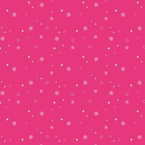 Small circles coordinate on pink - micro scale