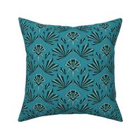 Art Deco Geometric- Medium - Lagoon