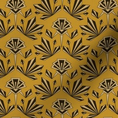Art Deco Geometric -Small - Mustard