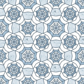 Web Deco- Marble Textured Geometric- White Blue Gray- Regular Scale