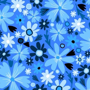 Cute Floral blue, 24 inch