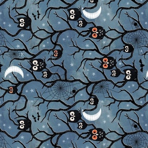 Spooky woods owls rotated