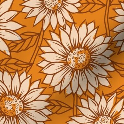 Sunflowers in Orange