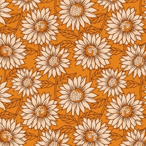 Sunflowers in Orange