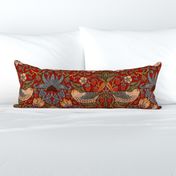 Strawberry Thief Redux ~ William Morris ~   Provence on Turkey Red 