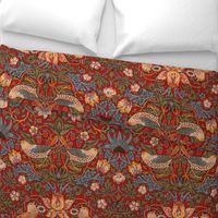 Strawberry Thief Redux ~ William Morris ~   Provence on Turkey Red 