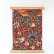 Strawberry Thief Redux ~ William Morris ~   Provence on Turkey Red 