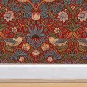 Strawberry Thief Redux ~ William Morris ~   Provence on Turkey Red 