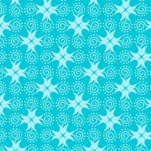 Doodle Cross - Light Blue