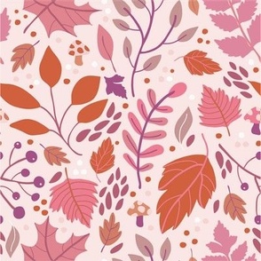 Autumn Botanicals - Pinks & Oranges 
