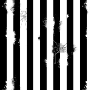 Black and white stripes and spiders 