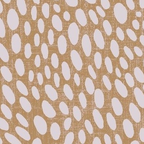 large dots on sand with linen texture
