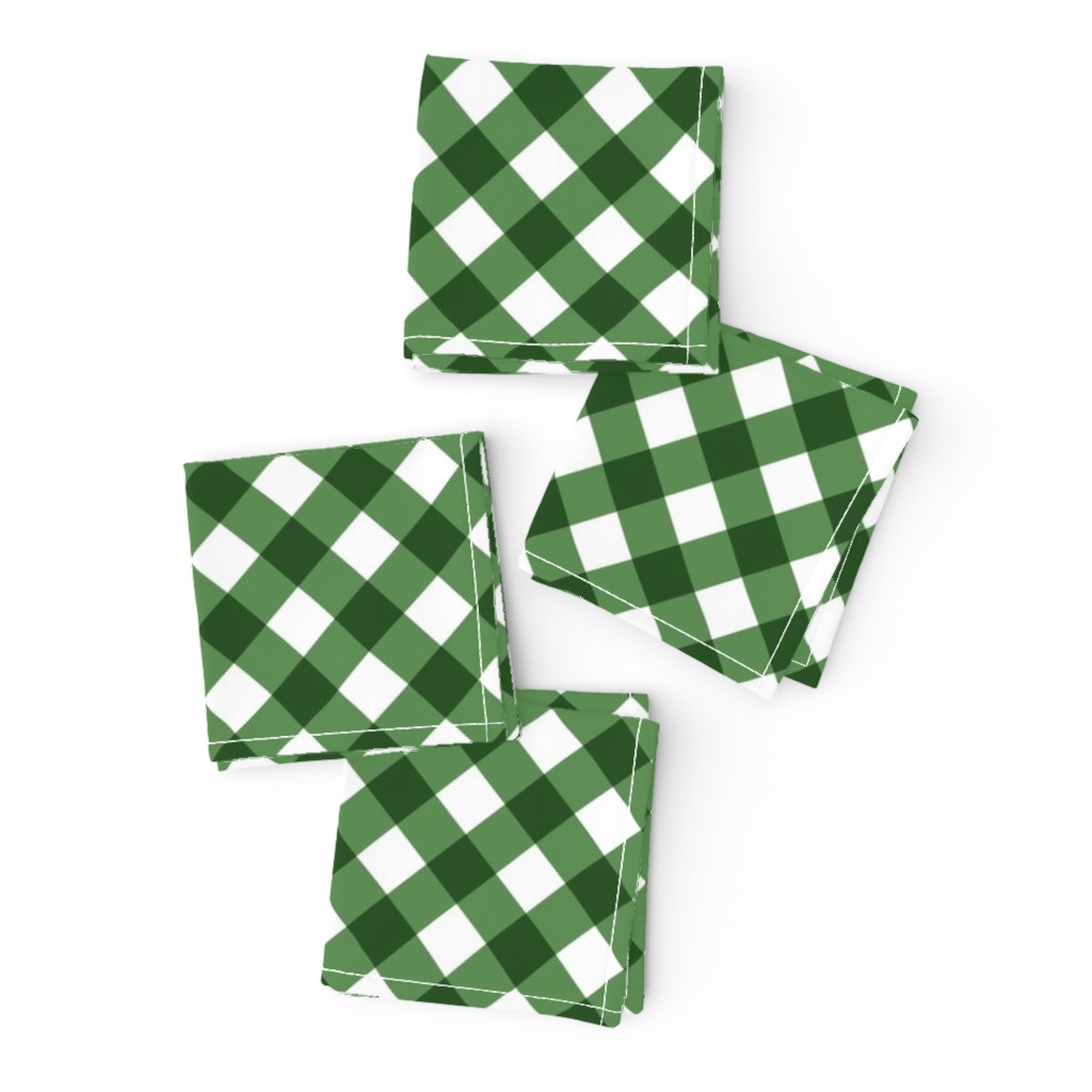 Kelly Green Gingham Large Bias