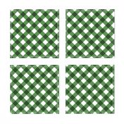 Kelly Green Gingham Large Bias