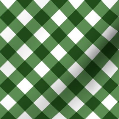 Kelly Green Gingham Large Bias