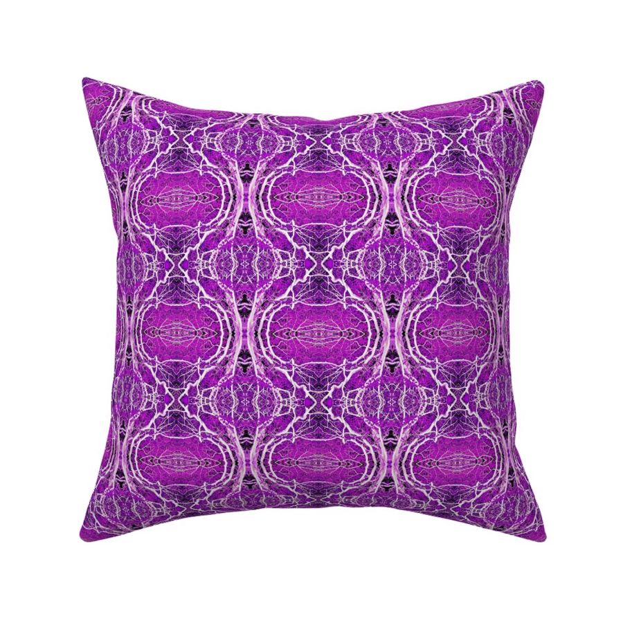 Ornamental Ogee, Deep Vibrant Purple 