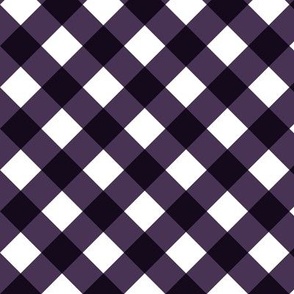 Plum Gingham Large Bias