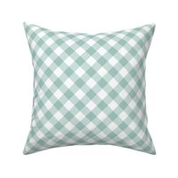 Sea Glass Gingham Large Bias