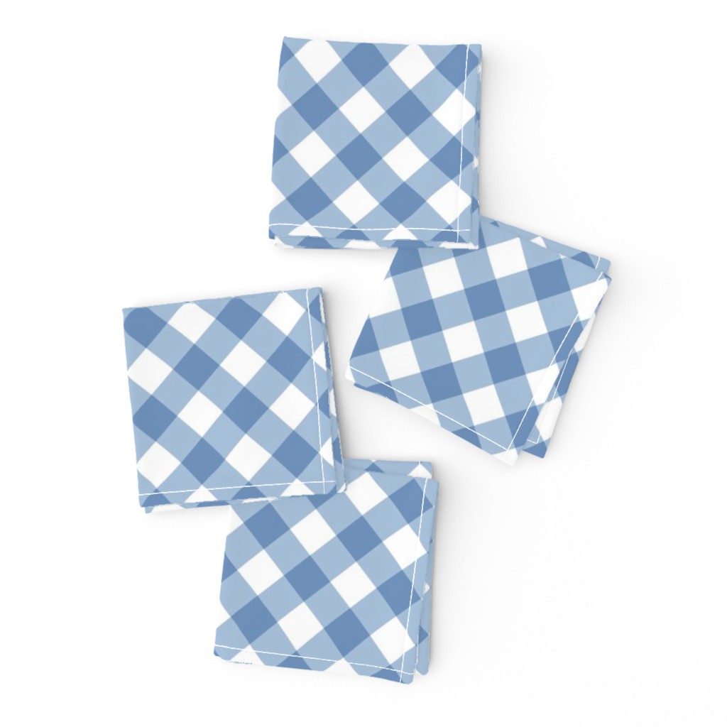 Sky Blue Gingham Large Bias