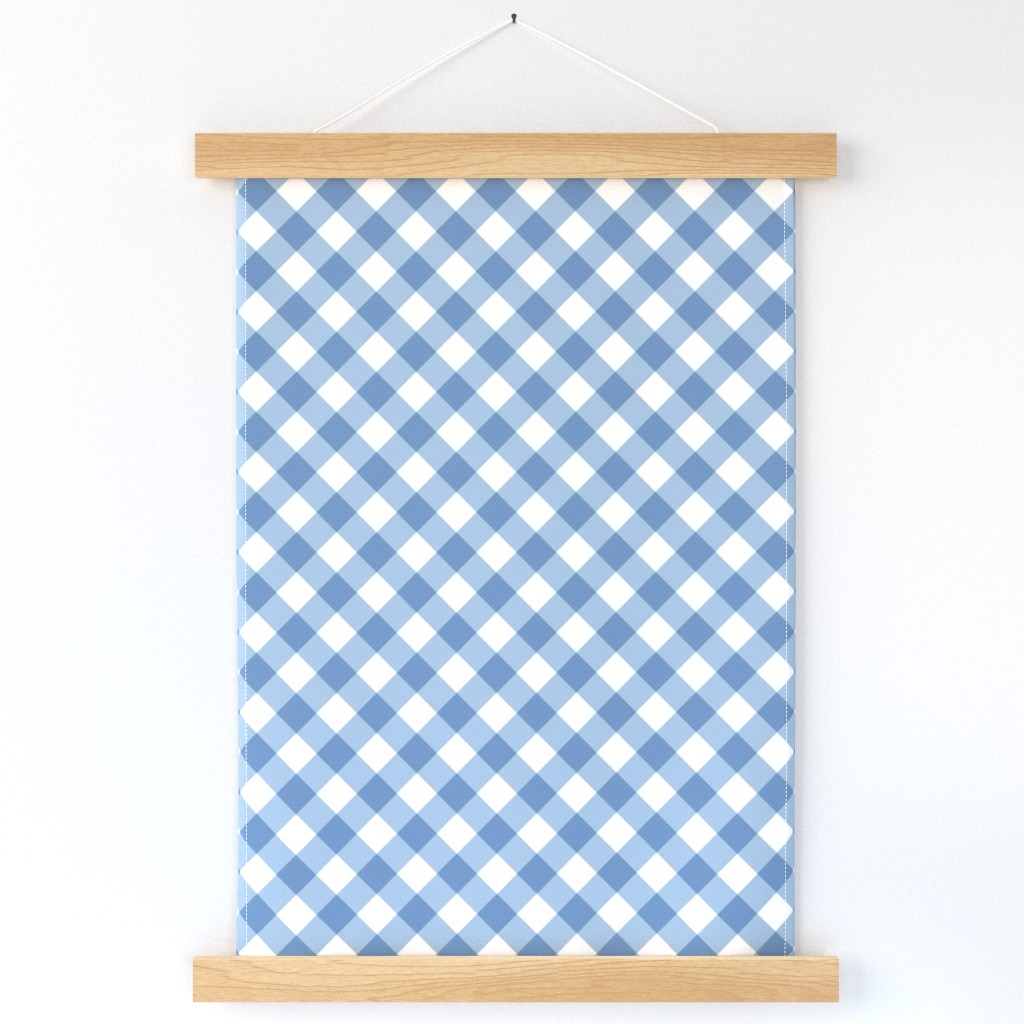 Sky Blue Gingham Large Bias