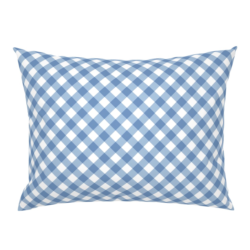 Sky Blue Gingham Large Bias