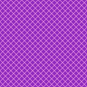 DSC5  - Small - Diagonal Grid in Purple and Pink