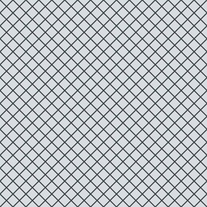 DSC4 - Small - Diagonal Grid in Charcoal and Gray