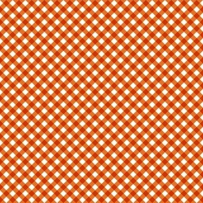 Carrot Gingham Small Bias