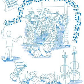 Holiday Orchestra Toile