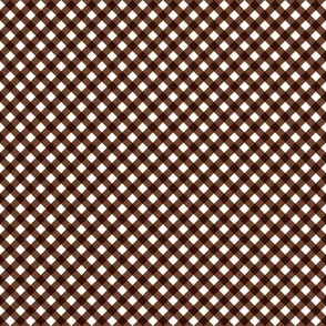 Cinnamon Gingham Small Bias